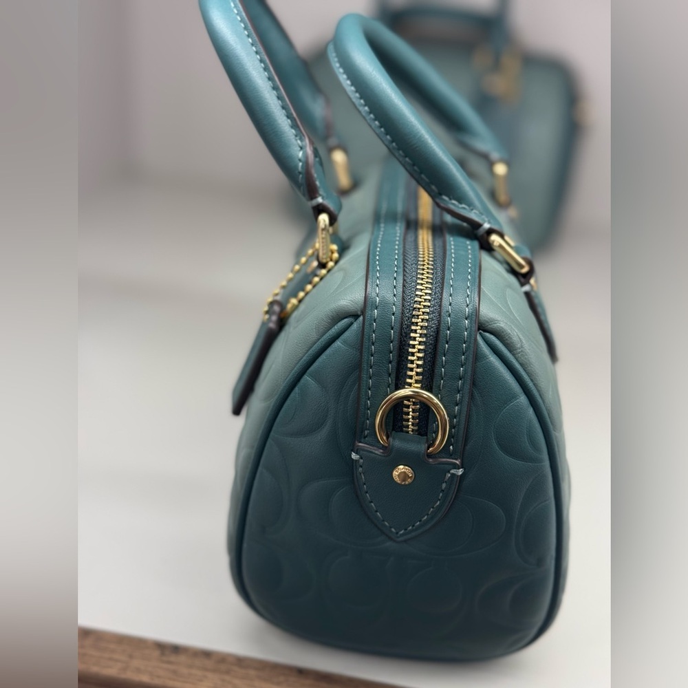 NWT Coach Mini Rowan Crossbody Bag In Blocked Signature Leather CY744 - Picture 10 of 10